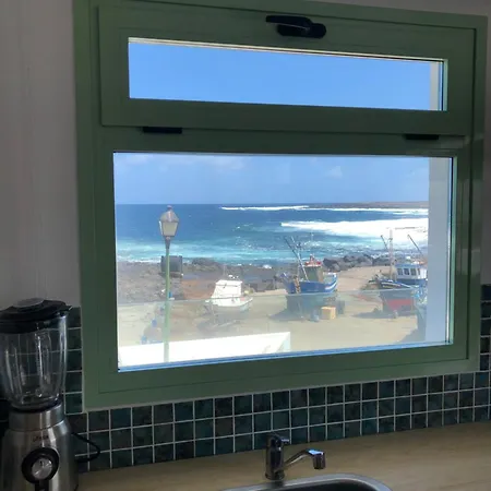 アパート Casa Anclada En La Santa- 4 Frente Al Mar- 1ª Linea Solarium ラ・サンタ