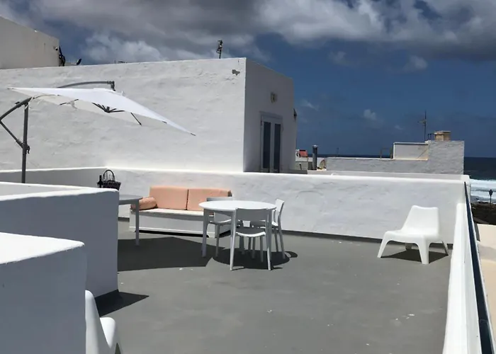 Casa Anclada En La Santa- 4 Frente Al Mar- 1ª Linea Solarium La Santa